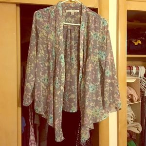 Open front lightweight cardigan